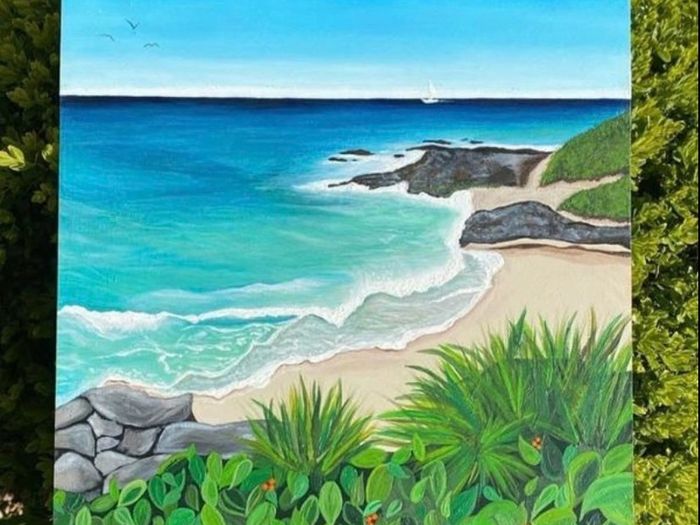 Handpainted Seascape