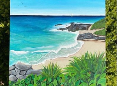Handpainted Seascape