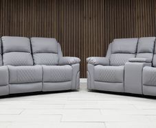 Roman 3+2 Leather Manual Recliner Sofa