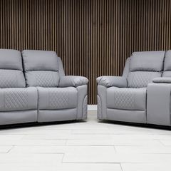 Roman 3+2 Leather Manual Recliner Sofa