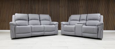 3+2 Roman Leather Recliner Sofa