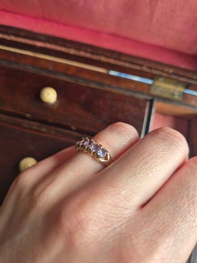 10ct Gold Iolite Eternity