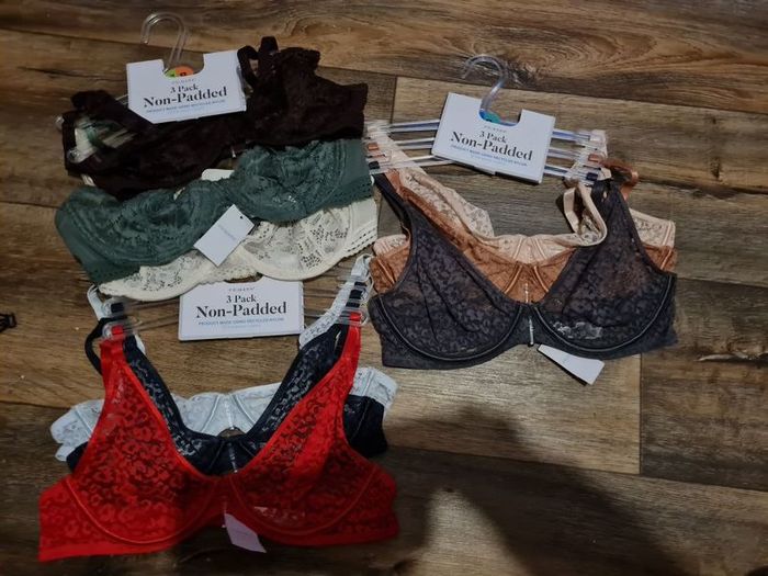 womens bras 3 pack multiple sizes