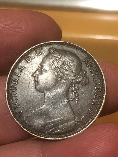 1887 Victoria Half penn nice grade