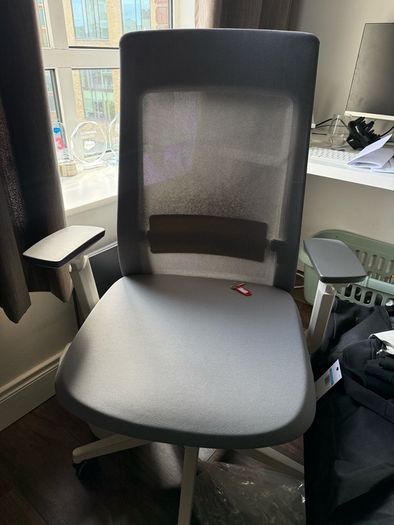 X22 Ergonomic Posture Office Chair with Mesh Back - Adjustable Lumbar Support - Seat Slide - grey