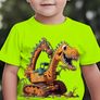 Dinosaur Excavator Element Print T -shirt Image 8