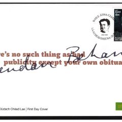 2014 Ireland 50th Death Anniversary of Brendan Behan Commemorative Stamp An Post First Day Cover (FDC)