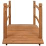 Garden Bridge 140x60x60 cm Solid Firwood Image 3