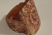 Large Vintage Hand Carved Ring