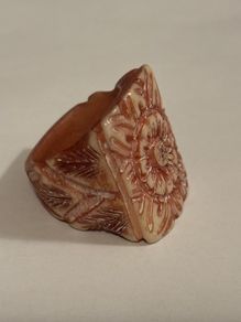 Large Vintage Hand Carved Ring