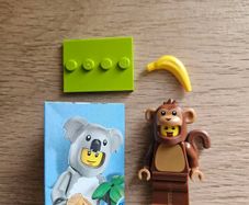 lego monkey costume fan, collectible series 28