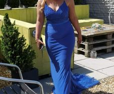 royal blue debs dress