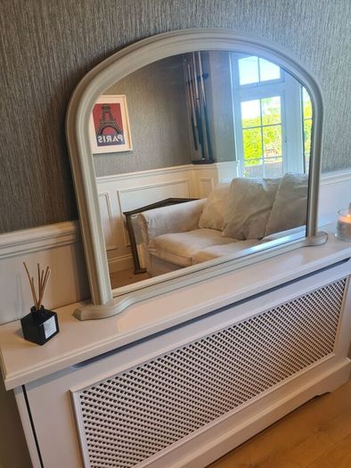 Overmantle Mirror Cream/Light Beige