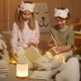 LED Night Light Touch Lamp Bedside Table Lamp for Kids Bedroom Rechargeable Dimmable Warm White Light + RGB Color Changing Image 4