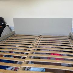 IKEA NEIDEN Double Bed Frame with Slats