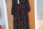 Sugarhill  Black Paintbox Leopard Print  Dress. S16.  B.N.W.T