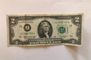 US 2 Dollar Bill Note 1976