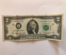 US 2 Dollar Bill Note 1976