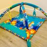 Padded Foldable Baby Gym with toys and attachment rings Image 5