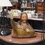 Vintage Sacred Heart of Jesus Bust Statue Image 2