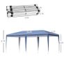 3 x 6m Pop Up Gazebo, Double Roof Foldable Canopy Tent, Outdoor Garden Wedding Awning Canopy Steel (FREE SHIPPING) Image 3