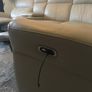 Price drop!! Corner recliner sofa - Cream leather Image 6