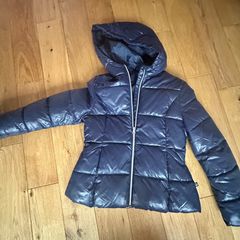 Girl's Benetton Waterproof Navy Puffer Jacket age10-11