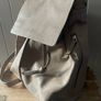 Clarks women's medium backpack leather beige grey new Image 4