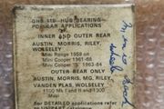 Mini Austin Morris Wolseley hub bearing
