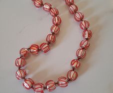Vintage italian layered glass necklace