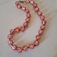 Vintage italian layered glass necklace