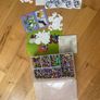 Hama beads, boards,  and storage box Image 8