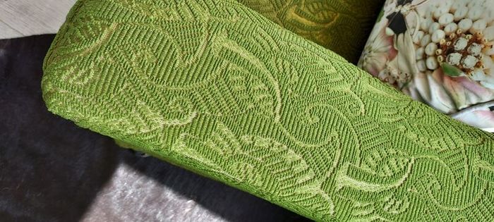 2 x Vintage Green Armchairs