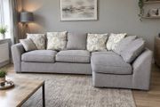 Harvey normam  L shaped corner couch sofa with footstool