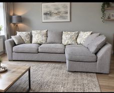 Harvey normam  L shaped corner couch sofa with footstool