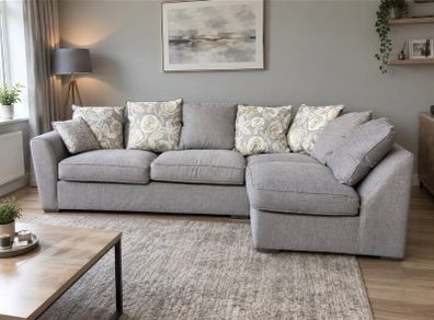Harvey normam  L shaped corner couch sofa with footstool