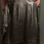 DKNY Genuine Mens Biker Leather Jacket Size L Image 3