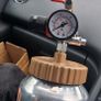 Paint spray gun with pot tank, a W-77 model nozzle. Image 2