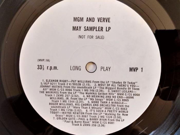 Very Rare. May Sampler. Mgm & Verve Records(not For Sale)copy.excellent Cond.