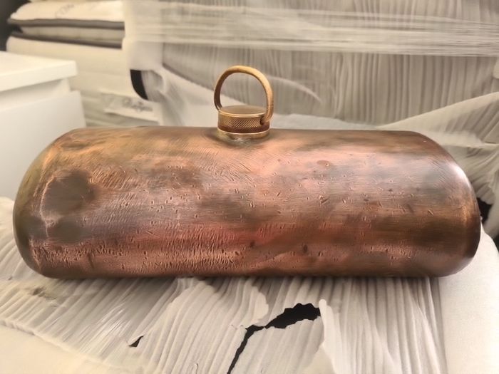 vintage copper water bottle