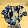 Large 1980s Hand Blown Art Glass Vase Image 4