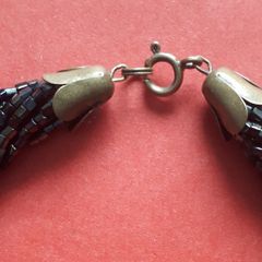 Vintage - Multi Strand -  Glass Necklace