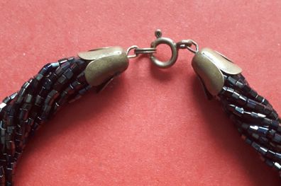 Vintage - Multi Strand -  Glass Necklace