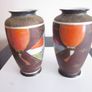 Vintage Pair of Japanese Satsuma Vases Image 4