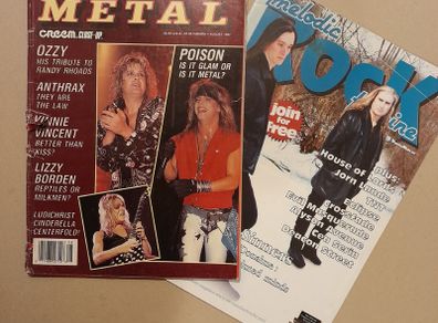 Vintage heavy metal magazine Hair Metal Rock Thrash