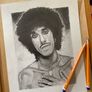 Phil Lynott Drawing (Printed copy) Image 3