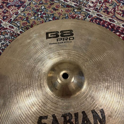Sabian 16" B8 Pro Medium Crash Cymbal