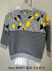 Very Boy Sweater BNWT age 4-5