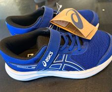 New Kids blue asics runners