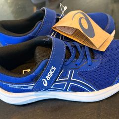 New Kids blue asics runners